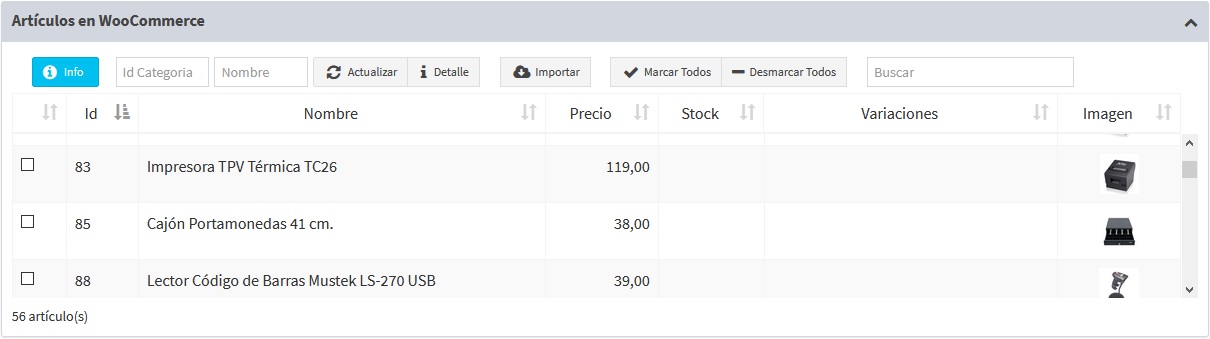 Integración WooCommerce